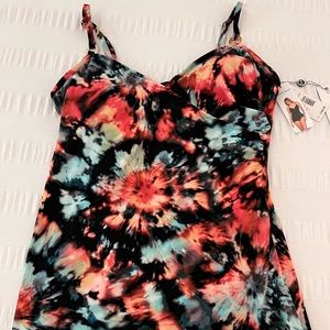 New with tags…Magicsuit one piece multicolored bathing suit. Size 16